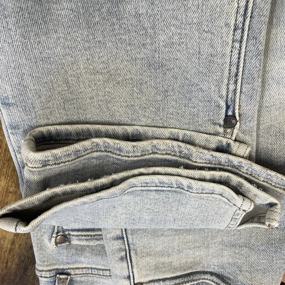 Judy Blue‎ Womens 9/29 Jeans The Bees Knees Straight Fit High Waist Inseam Slit - Picture 8 of 11